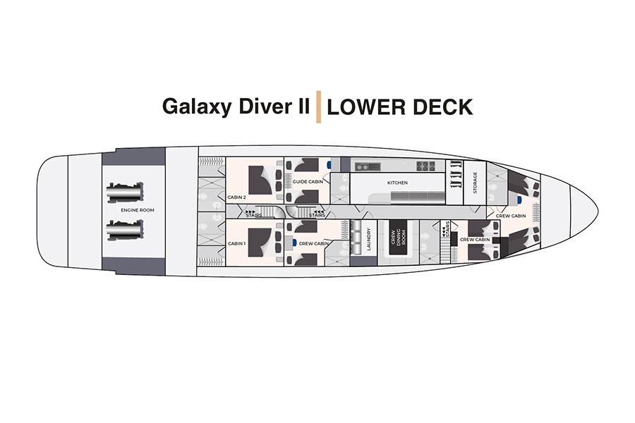 Deckplan Galaxy Diver II