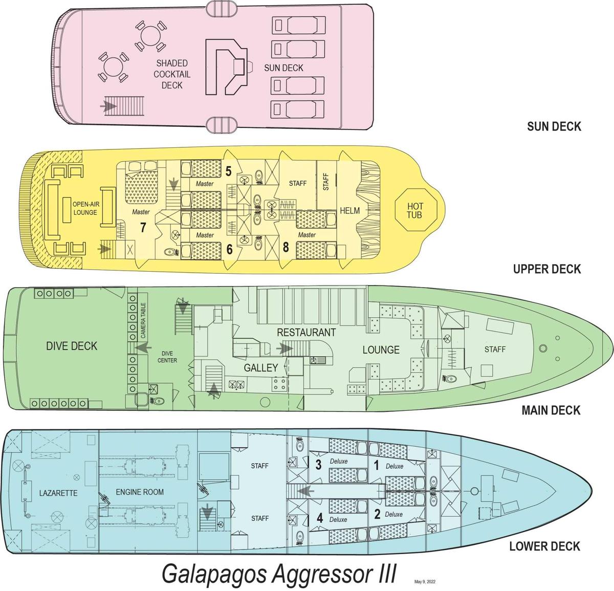 Deckplan Galapagos Aggressor III